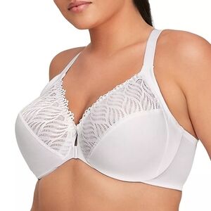 Glamorise WonderWire Front Closure T-back Bra - Sz 40F US